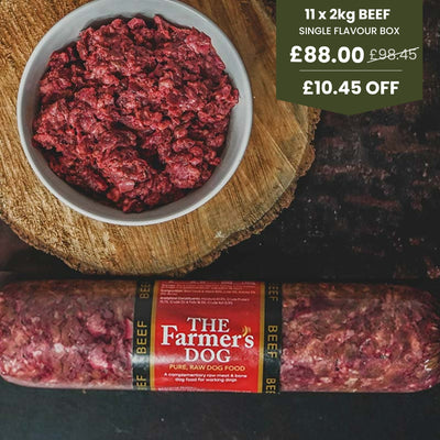 Raw Beef 2kg Chub Box Offer -  
Our 2kg Raw Beef Chubs are made with g