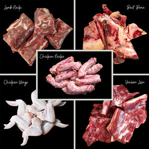 Raw Mixed Bone Box - 4kg
We have selected a fantastic mix of raw treat