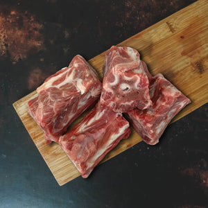 Raw Lamb Neck Bone Box - 4.5kg - Neck bones can be whole or split and